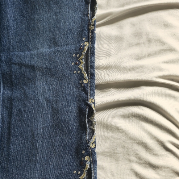 Lawman low rise cut out Blue Jeans - Picture 6 of 6